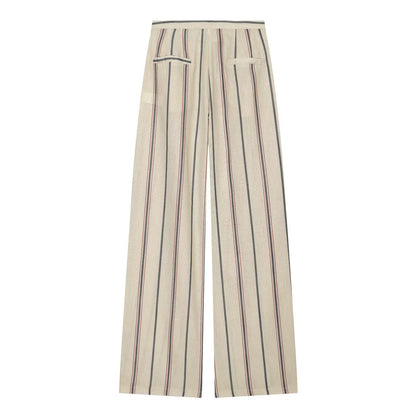 suit Women's 2 pieces short striped Blazer Coat +Pants