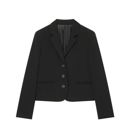 suit Women's 2 pieces short single breasted Blazer Coat+split flared pants