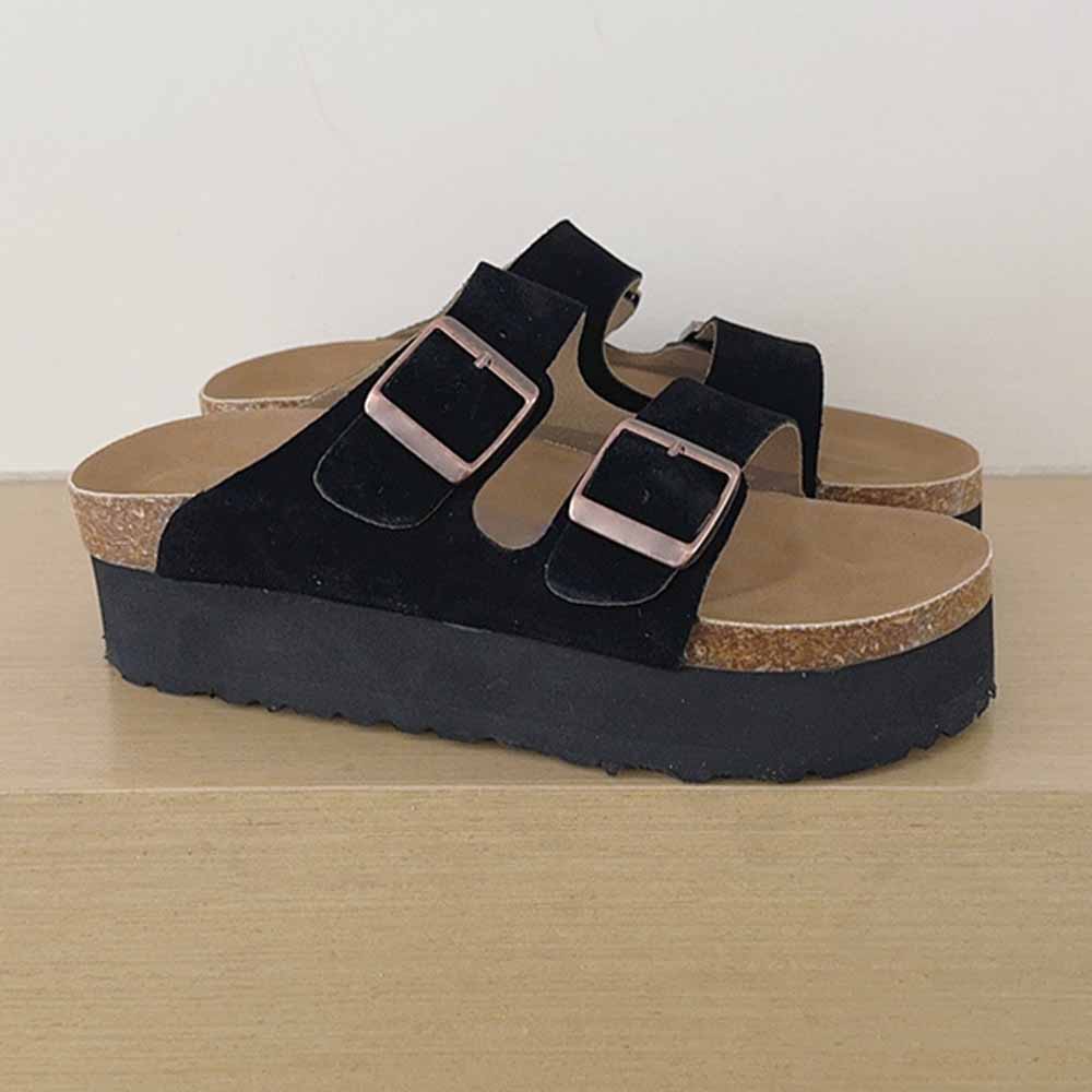 2026 new leisure platform heightening sandals and slippers have a shoe box