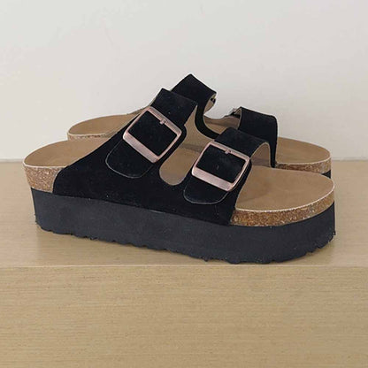 2026 new leisure platform heightening sandals and slippers have a shoe box
