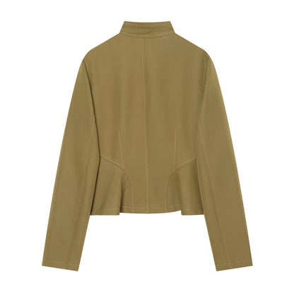 Women's slim short skirt style jacket Coat