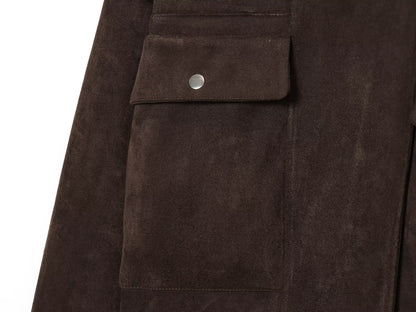 Women's Anti suede effect casual pilot jacket Coat