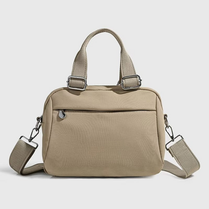 Women's new double zipper design portable messenger bag