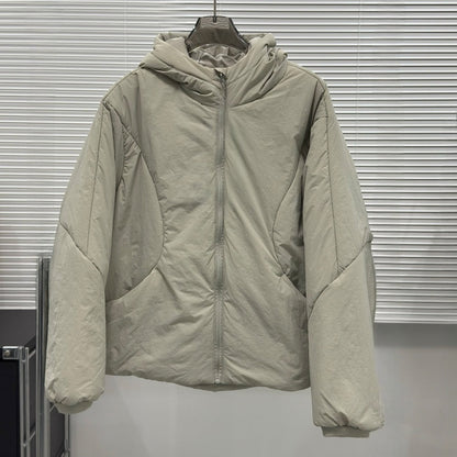 LU  Women's new hooded loose casual cotton-padded jacket coat