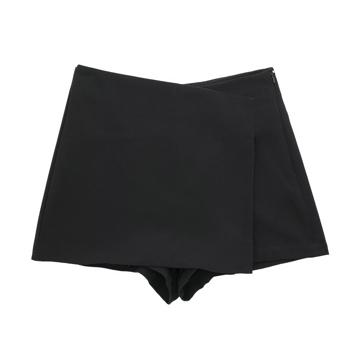 Women's multicolored casual asymmetric culottes