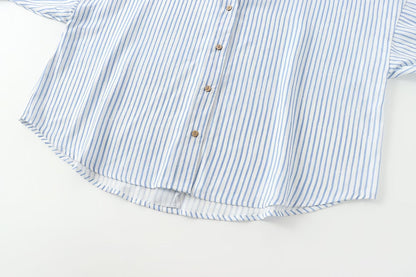 Women's 2026 Linen Blended Wide Sleeve Shirt