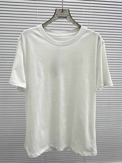 Women's new fashion round neck short sleeve cotton casual T-shirt