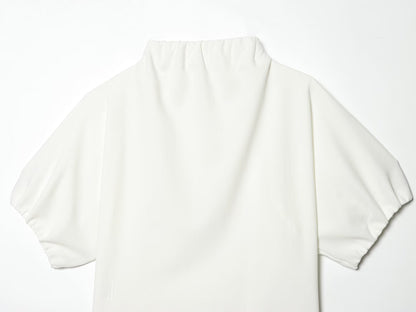suit Women's 2 pieces pleated decorative knitted top+Skirts