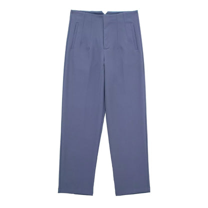 2026 Women's multi-color pleated high waisted pants