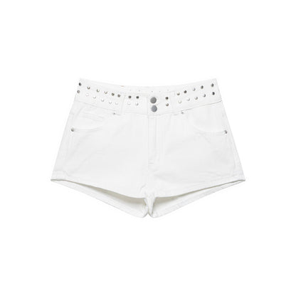 Women's low waisted star denim shorts