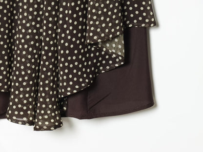 Women's 2026 new polka dot asymmetric skirt