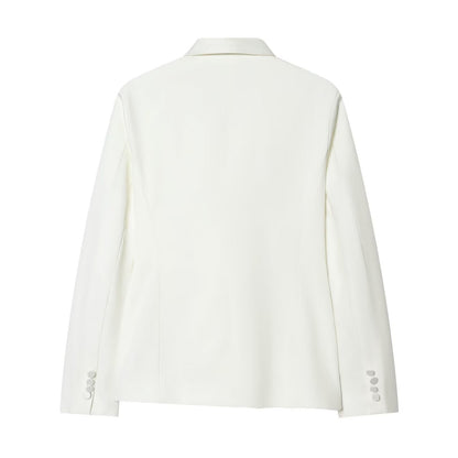 suit Women's 2 pieces casual dress collar Blazer Coat +Pants
