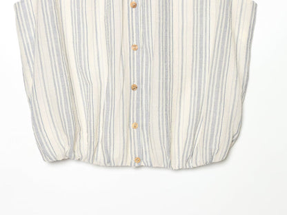 suit Women's 2 pieces sleeveless O Neck striped shirt+Skirts