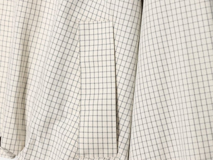 Women's casual plaid contrasting lapel Coat
