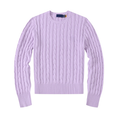 Women's new casual versatile embroidered pullover slim sweater