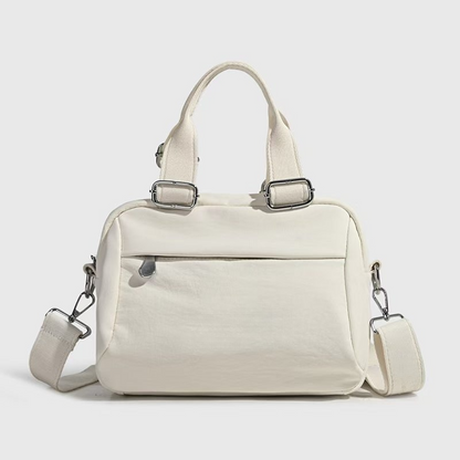 Women's new double zipper design portable messenger bag