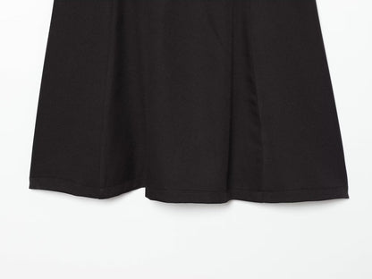 Women's With Belt Black Mini Dress