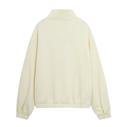 Women's casual versatile zipper sweatshirt