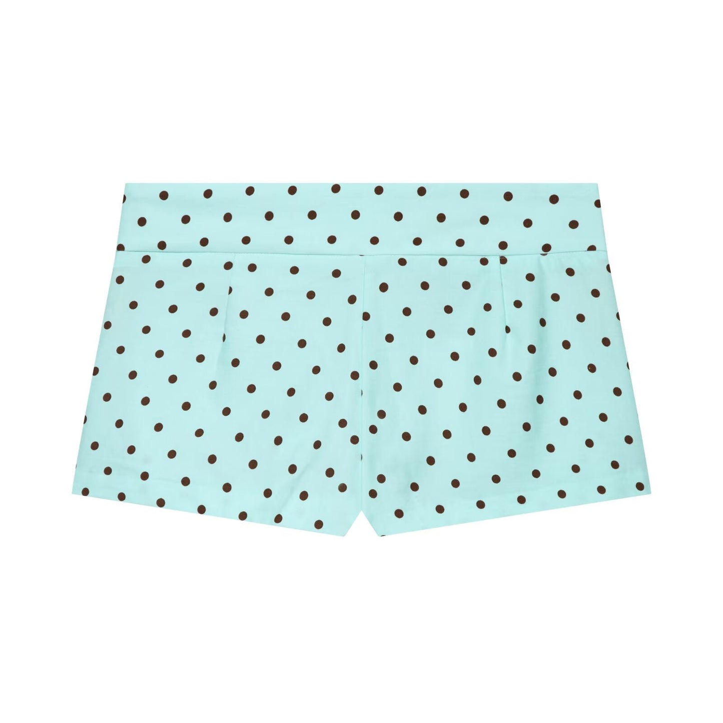 suit Women's 2 pieces polka dot pocket mini shorts+shirt style Coat