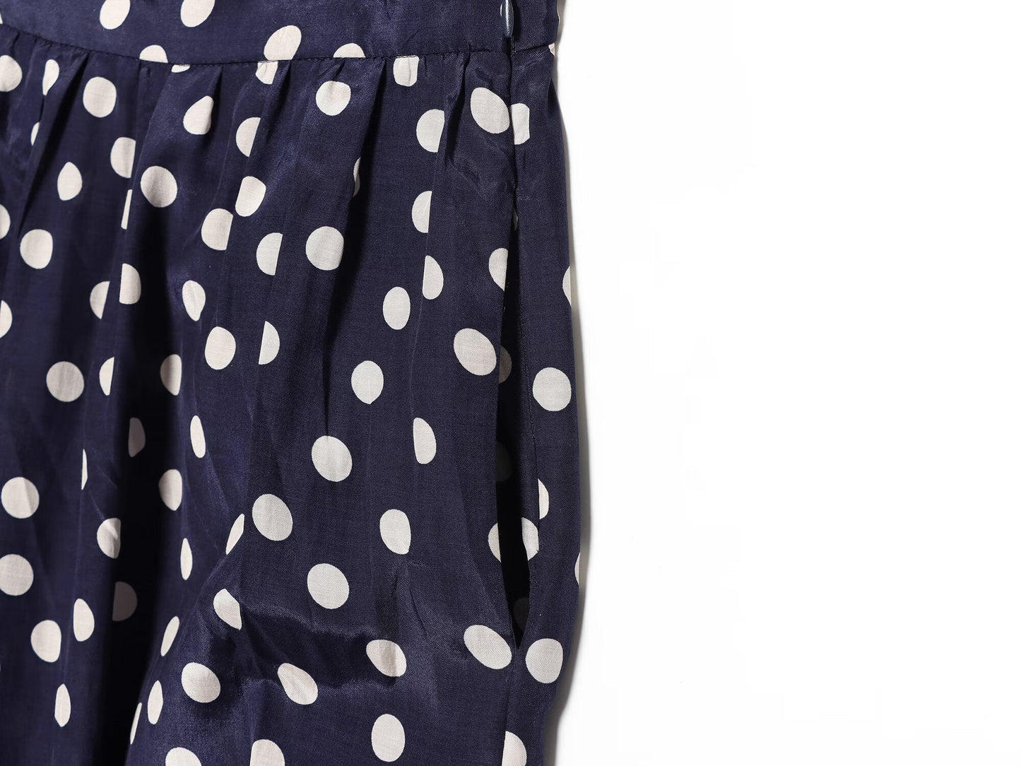 Women's bow decoration polka dot lantern pants