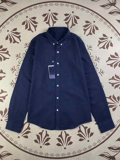 Men and Women with The Same New Fashion Casual Joker Linen Long Sleeve Shirt