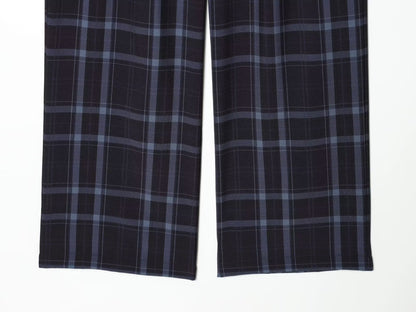 Women's loose checkered casual pants