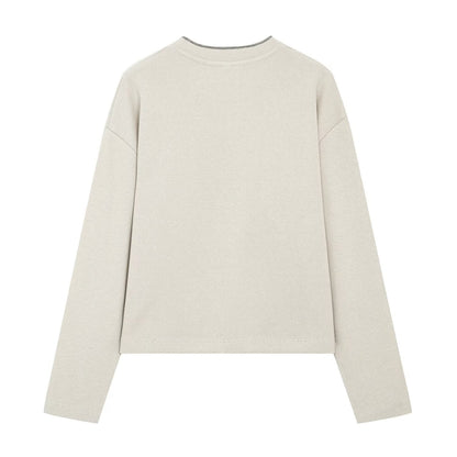 suit Women's 2 pieces contrasting striped soft texture sweatshirt+Pants