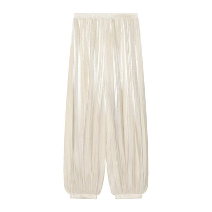 Women's comfortable pleated lantern pants