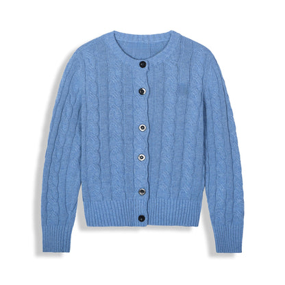 Women's new O-neck slim sweater long sleeve sweater