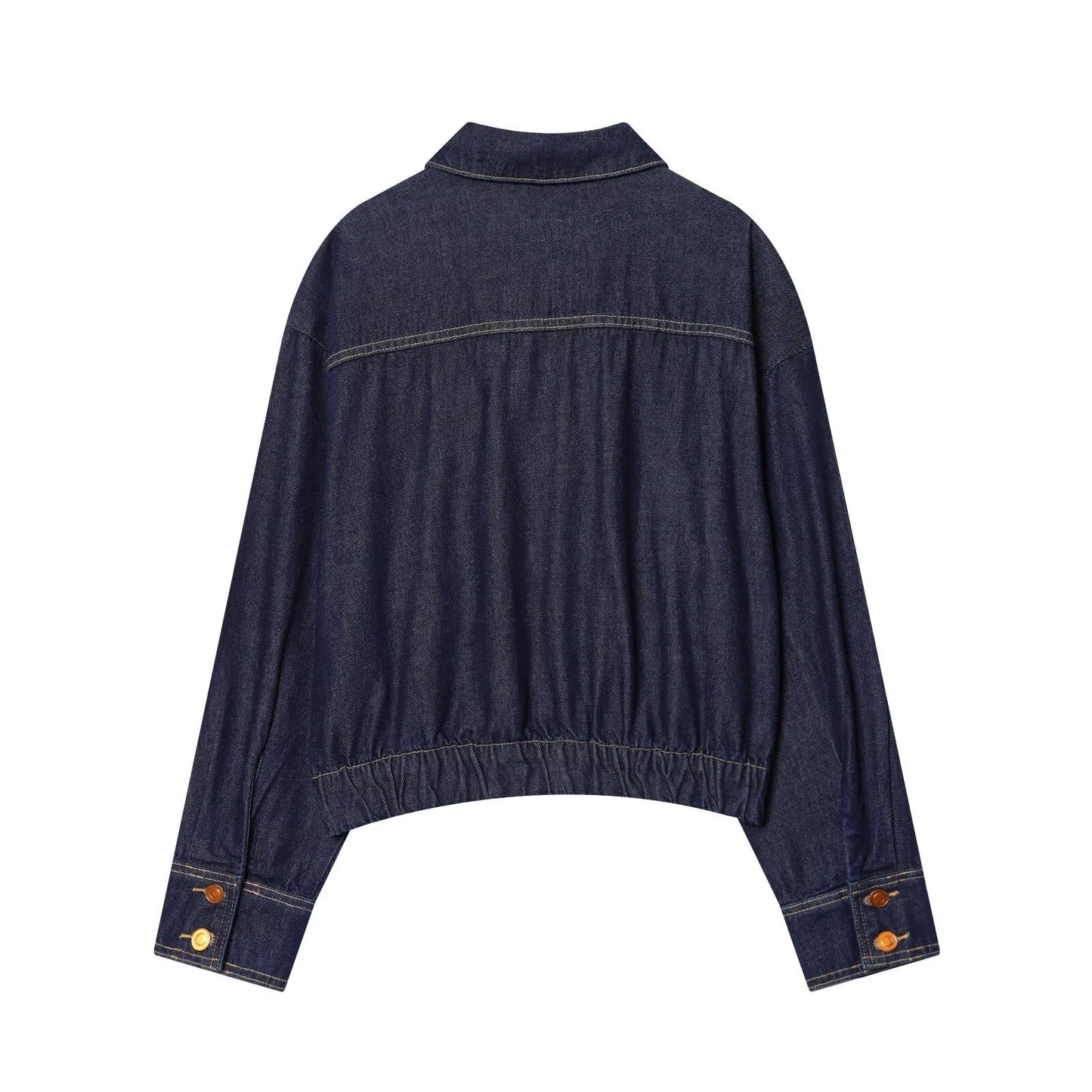 Women's casual denim pilot jacket Coat