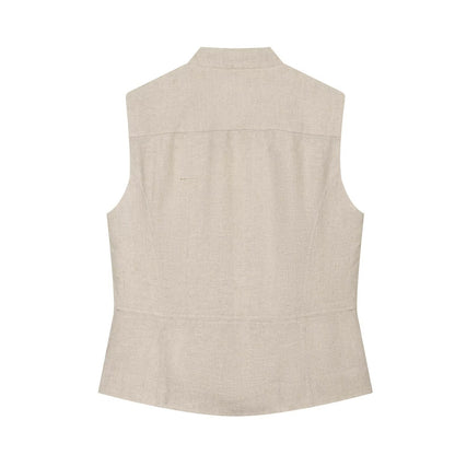 suit Women's 2 pieces rope knot decoration slim vest+shorts