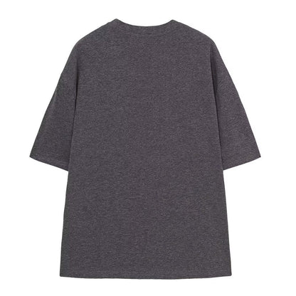 2026 multi-color printed letter T-shirt women short sleeved O-neck loose T-shirt