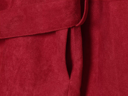 Women's with belt casual lapel jacket Coat