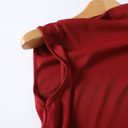 Women's new irregular design sleeveless top