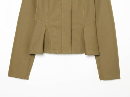 Women's slim short skirt style jacket Coat