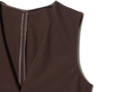 Women's lace decoration V-neck asymmetrical top