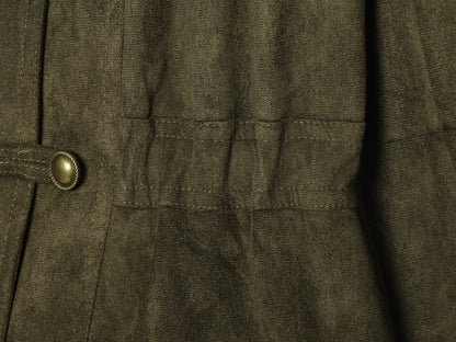Women's Rope knot buckle decorative leather jacket Coat