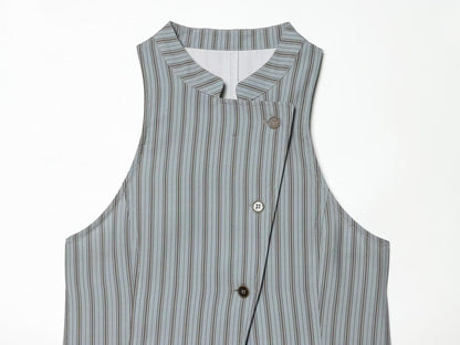 suit Women's 2 pieces sleeveless striped vest+Pants