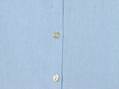 Women's linen blended bubble sleeve shirt