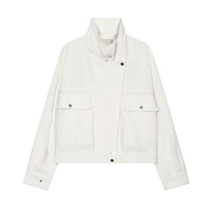 Women's Casual Stand Collar Jacket Coat
