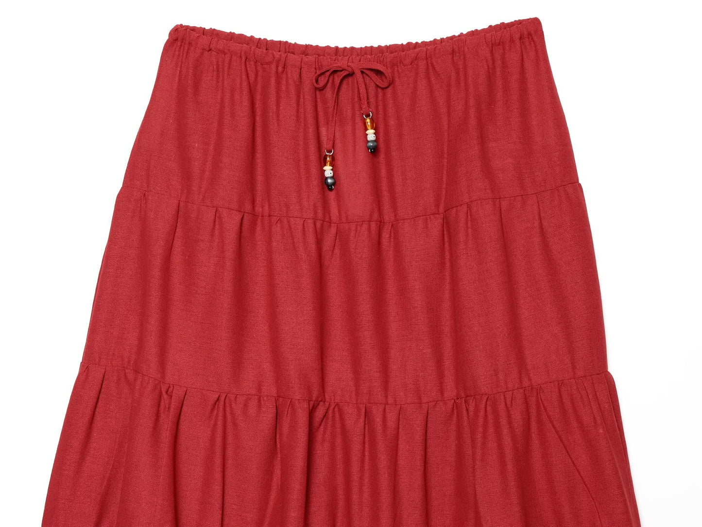 suit Women's 2 pieces linen blend halter neck top+Skirts