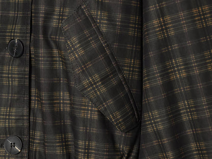 Women's casual checkered pilot jacket Coat