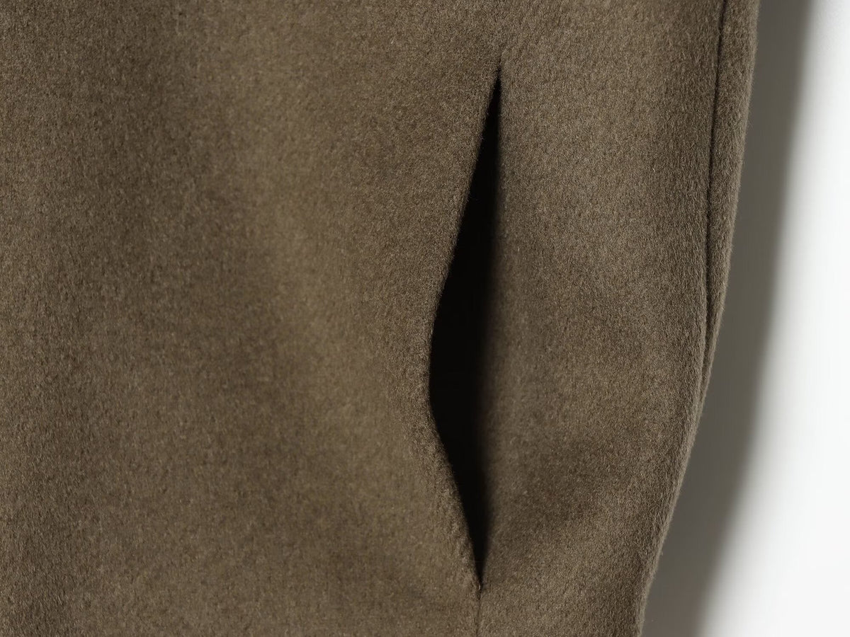 Women's Lapel straight casual wool blend Coat