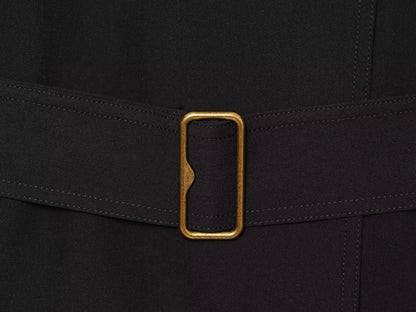 Women's With Belt stand collar windbreaker Coat