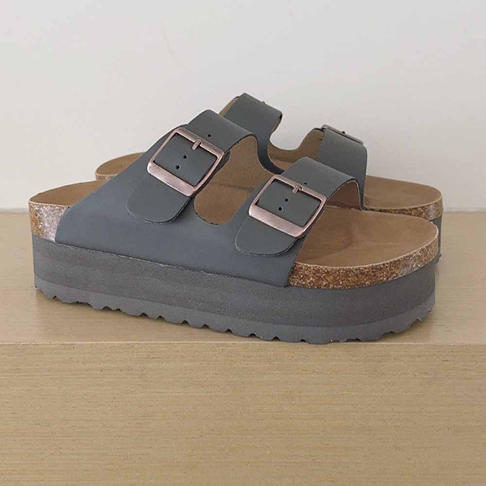 2026 new leisure platform heightening sandals and slippers have a shoe box