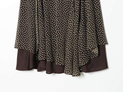 Women's 2026 new polka dot asymmetric skirt