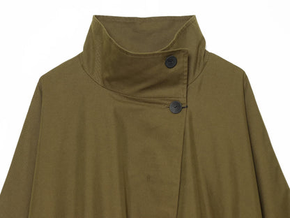 Women's with drawstring loose parka Coat